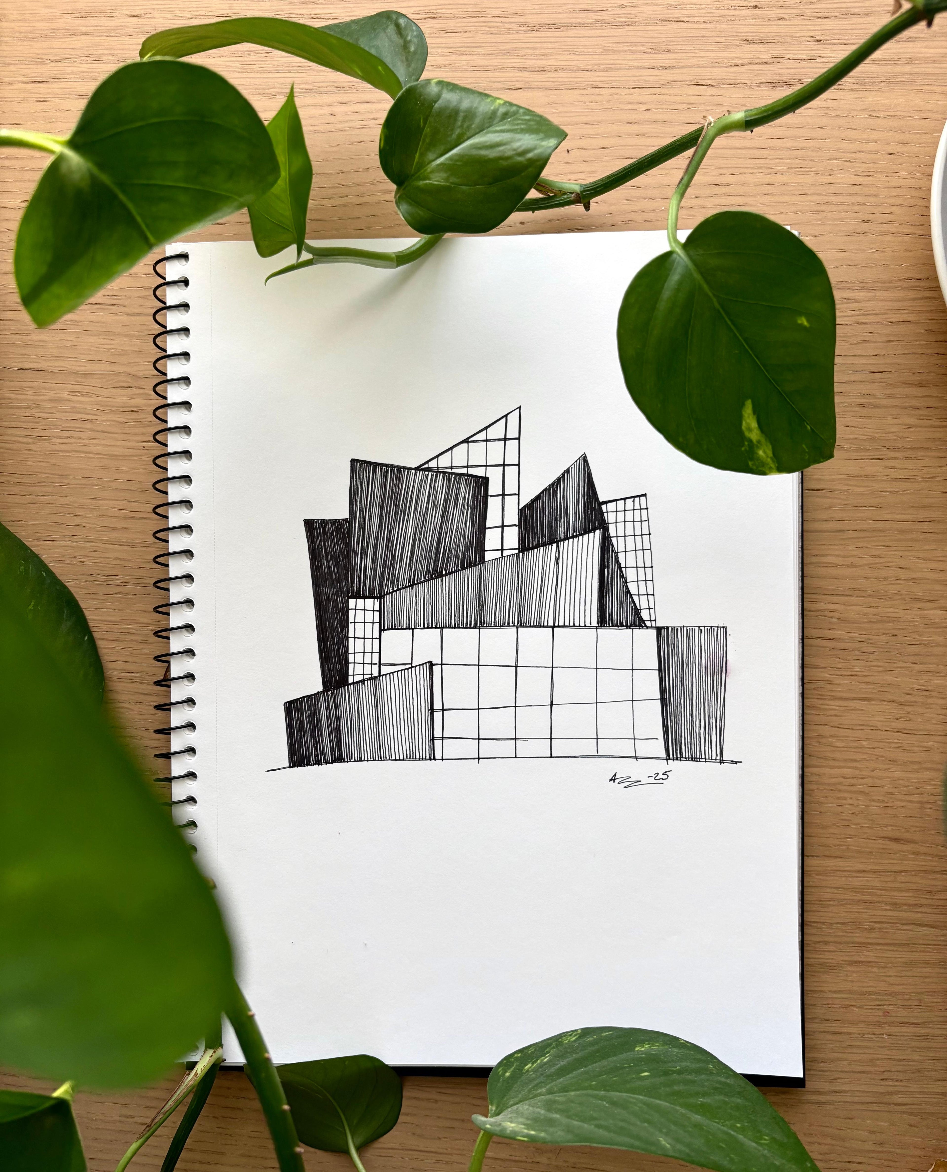 How to Overcome Creative Block in Architecture Sketching with Random Lines